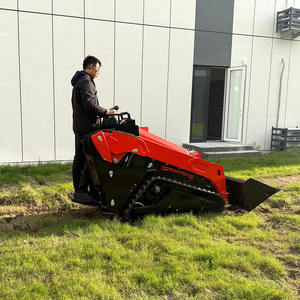 Бесплатная доставка, недорогой новый небольшой садовый трек V1000, противоскользящий рус, дизельный мини-погрузчик - Product Image 4