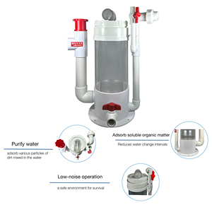 مقشدة البروتين عالية الكفاءة ، غرفة شفافة لإدارة جودة المياه البصرية في خزانات/أحواض السمك للمأكولات البحرية - Product Image 2