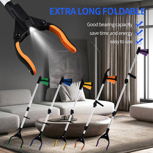 Raccoglitore Di lettiera pieghevole extra lungo girevole Pick up Reacher Grabber Tool Raccoglitore Di Oggetti con Led luce Grabber strumento - Product Image 2