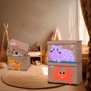Animal Embroidery Design Kid Toy <strong>Storage</strong> Box Portable Organization and <strong>Storage</strong> <strong>Bins</strong> Sewing Fabric <strong>Cute</strong> Plastic Box Multifunction - Product Image 3