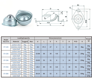 Ottimo Prezzo Rullo Trasportatore Industriale <span class=keywords><strong>CY</strong></span> 12A 15A 19A 25A 30A 38A con Sfera di Trasferimento in Acciaio Inossidabile e Plastica per Macchinari Usati e Hotel - Product Image 6