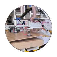 Routeur CNC ATC robuste pour la sculpture, le fraisage, le perçage et la découpe de portes en bois et de meubles, avec fonction de nesting