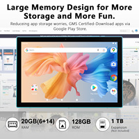 Tablette Android 10,1 pouces avec clavier, 20 Go de RAM, 128 Go de ROM, Wifi 5G, pour le jeu, vente en gros OEM ODM