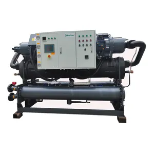 R22/R407C Low price Compressor Industrial Water Chiller Machine Water Cooled Double-Head Screw Chiller