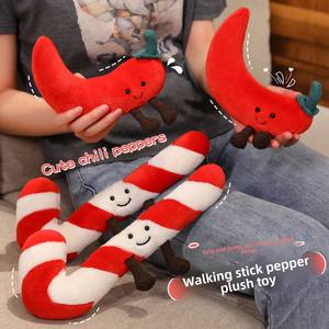 Nouvelle Poupée Canne de Noël Amusante JC, Tasse de Thé au Lait <span class=keywords><strong>Chili</strong></span> et Crème Glacée, Peluche Super Douce en Coton PP Éponge 31-50cm, Cadeau de Fêtes, Vente en Gros - Product Image 1