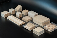 Plaques de bois de balsa massif pour découpe laser et usage en atelier, modélisme d'avions