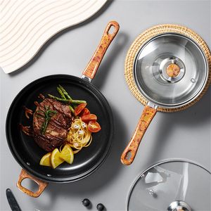 LOVFE Batterie de Cuisine 12 Pièces, Ensemble de Casseroles et Poêles Antiadhésives, Faitout, Casserole, Bouilloire en Acier Inoxydable - Product Image 6