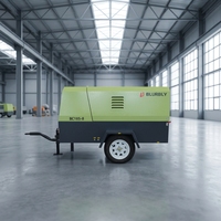 Compresseur d'air portable sur roues personnalisable 185 CFM, petit moteur diesel Yanmar japonais, 5 m³/min, 8 bars, pour location