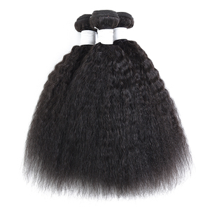 Cheveux indiens Remy Kinky Straight Weave 3 Bundles Extension de cheveux vierges de haute qualité <span class=keywords><strong>Black</strong></span> <span class=keywords><strong>friday</strong></span> Sale Wholesale - Product Image 1