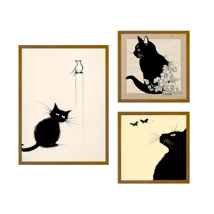 Impresiones <span class=keywords><strong>de</strong></span> <span class=keywords><strong>Dibujos</strong></span> <span class=keywords><strong>Animados</strong></span> <span class=keywords><strong>de</strong></span> Gatos <span class=keywords><strong>de</strong></span> Alta Calidad, Decoración <span class=keywords><strong>de</strong></span> Pared con Animales <span class=keywords><strong>Japoneses</strong></span> para Sala <span class=keywords><strong>de</strong></span> Estar, Cafetería, Mural Artístico - Product Image 6