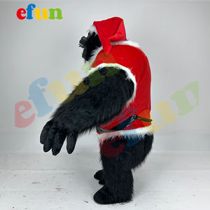 Efun Infla table Walking Tragbare Riesen Gorilla Maskottchen Kostüm Mensch Größe Weihnachten Gorilla zu verkaufen - Product Image 2