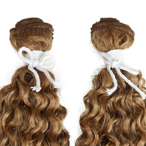 Fasci di Extension Ombré Ricci Afro Naturali all'Ingrosso Materiale per Intreccio Rattan Lisci Immagini all'Ingrosso Pacchi di Extension Sintetiche per Tessitura - Product Image 3