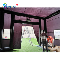 Salle de simulation de golf gonflable personnalisée Baie de golf gonflable pour simulateur