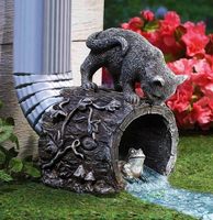 Statue de jardin extérieure avec rallonge de gouttière décorative