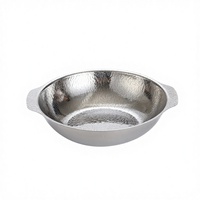 Casserole à sec martelée en acier inoxydable 304, double poignée, épaissie, pour cuisson au gaz butane, usage commercial et restaurant