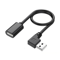 USB-Verlängerungskabel 90 Grad Abgewinkelt USB-Stecker auf Buchse Datenkabel Abgeschirmt Reiner Kupferleiter für Laptop Drucker IOS-Geräte