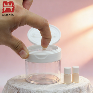 Pot en plastique à large ouverture avec pince, pour compresses humides en PET, avec pince à épiler - Product Image 2