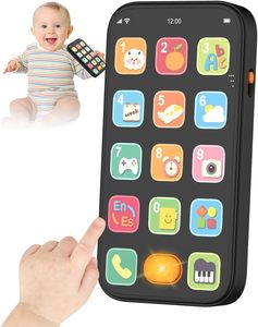 Jouet bilingue té<span class=keywords><strong>l</strong></span>éphone bébé té<span class=keywords><strong>l</strong></span>éphone avec sons et lumière, anglais/<span class=keywords><strong>espagnol</strong></span>, amusant apprentissage précoce enfants té<span class=keywords><strong>l</strong></span>éphone intelligent bébé jouets - Product Image 1