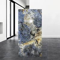 Panneau mural Mingman en PVC, cristal de carbone, imperméable, épaisseur 6,5 mm, 1220x2440 mm, grand panneau décoratif pour revêtement mural intérieur
