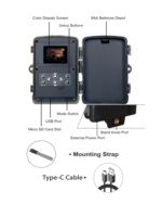 Suntekcam новый 4K 50MP водонепроницаемый IP65 охотничий след камера HC-883A дикая фотоловушка уличная Базовая камера