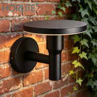 Holite Applique murale LED extérieure moderne carrée en aluminium 12W, contrôle par interrupteur, étanche IP65, intensité variable, abat-jour en PC opale, 220-240V, pour jardin