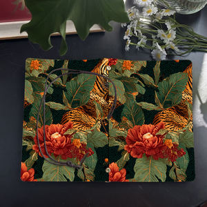 Cuaderno A6 hecho a mano Cierre de corbata vintage 80 hojas Papel extraíble Notas de reunión ideales Regalo para nuevos gerentes con Tiger <span class=keywords><strong>Leop</strong></span> - Product Image 4