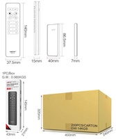 Miboxer C1 Contrôleur à distance sans fil RF 2,4G magnétique réglable en température de couleur et en luminosité, couleur noire