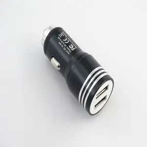 Auto Sigarettenaansteker Socket Dual 4.8a Dual Usb-Poort Oplader Stopcontact Led