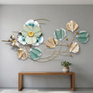 Diseño de hoja de media luna, Panel de Arte de pared de Metal de hierro, excelente colgante decorativo para el hogar al aire libre para uso Interior - Product Image 3
