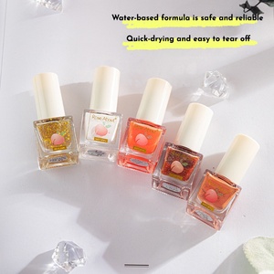 Vernis à ongles pelable en gros, prêt à expédier, séchage rapide à l'air, transparent, translucide, effet gelée, longue tenue, haute brillance, non toxique, personnalisable - Product Image 3