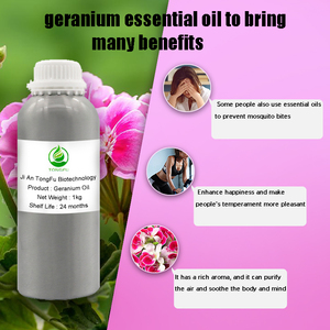 Aceite esencial de geranio natural puro de calidad súper premium para difusor, masaje, sueño y perfume, función reafirmante de velas - Product Image 3