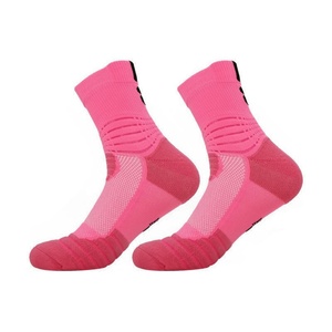 Youth Men's Performance Sports <b>Socks</b> <b>Moisture</b>-Wicking Anti-Slip Crew <b>Socks</b> with Compression & Terry Cushion - Product Image 4