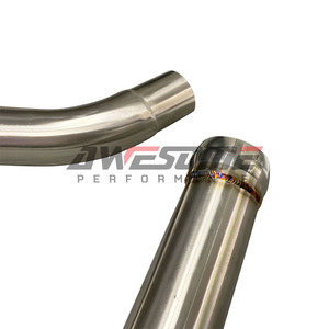 AWESOME Collecteur d'échappement sport avec catalyseur en acier inoxydable 304 brossé/avec protections thermiques pour Mercedes-Benz GLS63/X166/GLE63/63S <span class=keywords><strong>AMG</strong></span> C292 - Product Image 4