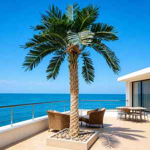 China VIP lujo <span class=keywords><strong>palmera</strong></span> artificial <span class=keywords><strong>gigante</strong></span> Hotel artificial decoración palmeras personalizar artificial 4m fecha <span class=keywords><strong>palmera</strong></span> exterior - Product Image 6