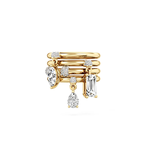 Gemnel 925 Sterling <strong>Silver</strong> Gold Vermeil Women's 5A Sparkling CZ <strong>Stacking</strong> <strong>Ring</strong> Finger Cutsomize Jewelry with DIY Designs <strong>Rings</strong> - Product Image 1