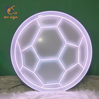 Letras Luminosas LED Personalizadas de Fábrica, Diseño de Letras de Fútbol, Novedad 2026, para Decoración de Fiestas, Cumpleaños, Bodas y Eventos