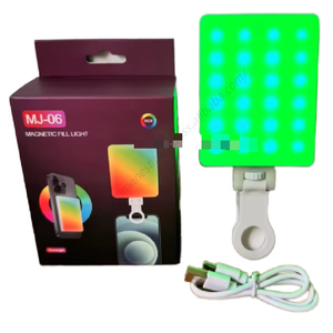 Lampe LED magnétique en gros, promotionnelle, en plastique, pour selfie, photographie et vidéo sur téléphone portable - Product Image 1