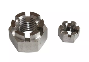 Tuerca almenada al por mayor, M14 <span class=keywords><strong>DIN</strong></span> <span class=keywords><strong>935</strong></span> / ISO 7035, Tuercas de Castillo ranuradas métricas, tuercas hexagonales de rosca de paso fino al por mayor - Product Image 3