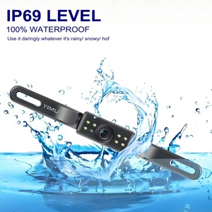 Nhà máy tùy chỉnh 8 LED ánh sáng dài tấm giấy phép máy ảnh chiếu hậu tầm nhìn ban đêm rộng xem xe sao lưu máy ảnh xe phía sau xem máy ảnh - Product Image 6