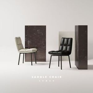 Chaise de salle à manger en métal minimaliste italienne haut de gamme pour usage domestique, rotative, durable, marque <span class=keywords><strong>FR</strong></span>, modèle FR07, design moderne - Product Image 2