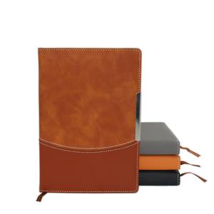 Biểu tượng tùy chỉnh A5/B5 bìa cứng stitchedpu Da Nhật ký máy tính xách tay với may RÀNG BUỘC - Product Image 6