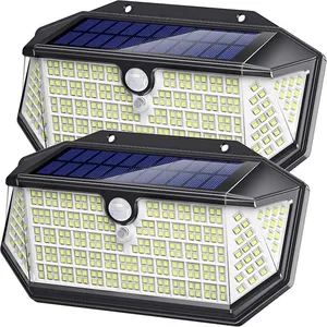 Lampu Dinding tenaga surya LED, lampu dinding luar ruangan tenaga surya, lampu LED taman luar ruangan, lampu tenaga surya Sensor Pir, lampu 3 mode