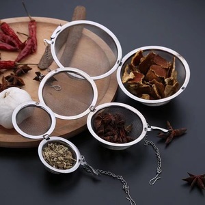 Boules à épices en acier inoxydable 304, grandes 9 cm, moyennes 7 cm, petites 5 cm, pour la cuisson de la viande, la préparation du thé, les filtres à épices, ensemble d'ustensiles de cuisine - Product Image 1