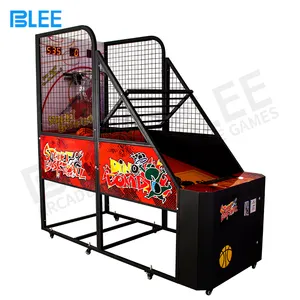Eğlence kapalı sikke işletilen basketbol oyun salonu oyun makinesi satılık