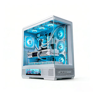 Caja de PC Xingcan <span class=keywords><strong>Dalan</strong></span> Micro ATX de Acero Negro, Torre Media, con Panel Lateral de Vidrio y Puertos Frontales de Audio para Computadoras de Escritorio para Juegos - Product Image 2