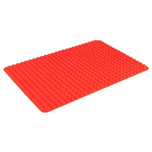 Tapete de silicone para assar, almofada antiderrapante resistente ao calor, forro de silicone para forno