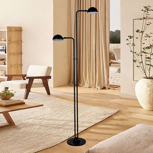 Italian Customizable Modern Simple <strong>LED</strong> <strong>Floor</strong> <strong>Lamp</strong> <strong>Adjustable</strong> Table Pink Yellow Wood Shade Iron for Living Room Bedroom Study - Product Image 1