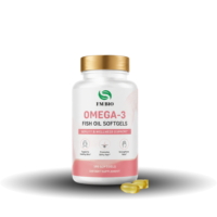 Gélules d'huile de poisson oméga-3 de haute mer avec EPA et DHA, complément alimentaire naturel, approvisionnement en vrac OEM ODM sous marque privée