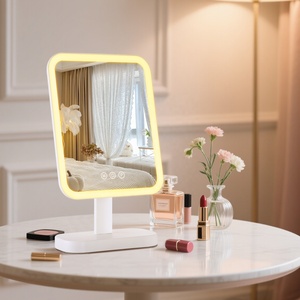 Greenfrom Có Thể Sạc Lại/Không Dây 15 Inch Hình Chữ Nhật Trang Điểm Gương Với LED Điều Chỉnh Góc Độ Phóng Đại 1X Bảng Gương Gmm1502 - Product Image 1
