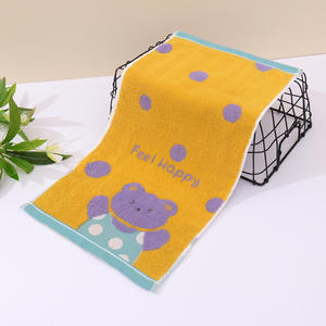 Toalla Infantil de Jacquard con Dibujos Animados de Osos y Puntos, 25x50cm, Toalla Facial de Alta Calidad para Lavarse las Manos, para el <span class=keywords><strong>Hogar</strong></span> - Product Image 3
